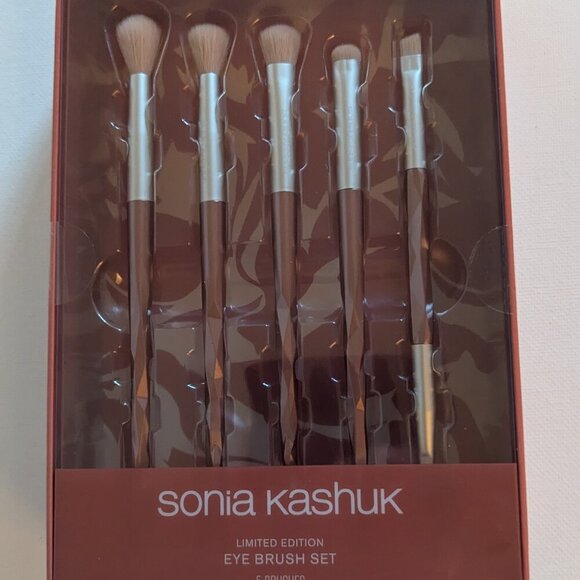NWT 5pc Sonia Kashuk Make Up Brush Limited Edition Set Designer Brushes Box NEW - Picture 1 of 9
